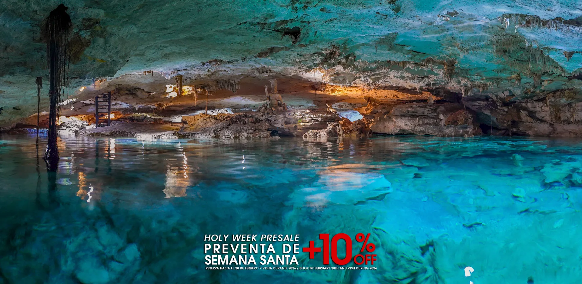 Río subterráneo en la Riviera Maya con Kantun Chi